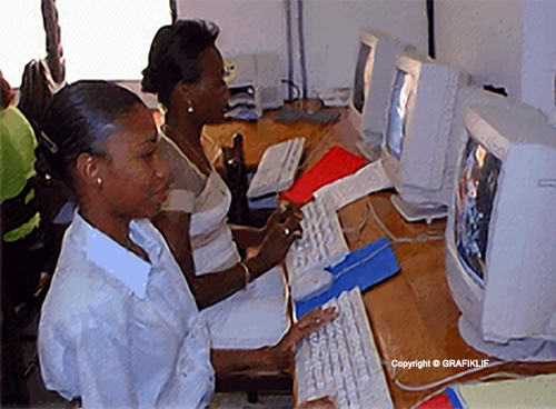 The very First cybercafe in Haiti